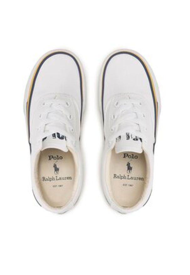 Polo Ralph Lauren Tenisówki Keatn 804888513001 Biały. Kolor: biały. Materiał: materiał