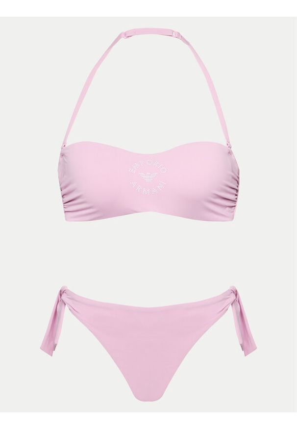 Emporio Armani Bikini 262737 4R306 00070 Różowy. Kolor: różowy. Materiał: syntetyk