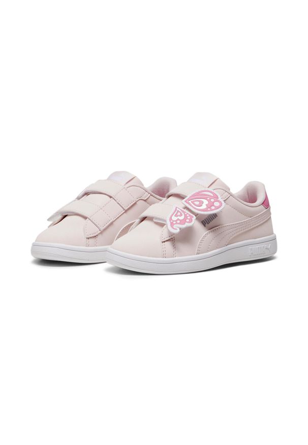 Puma - Sneakersy dziecięce PUMA Smash 3.0 Butterfly PUMA. Okazja: na uczelnię. Kolor: różowy. Sport: joga i pilates