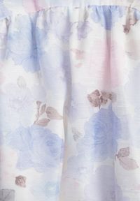 Renee - Niebieska Rozkloszowana Sukienka na Ramiączkach w Kwiaty w Romantycznym Stylu Callisise. Kolor: niebieski. Materiał: poliester. Długość rękawa: na ramiączkach. Wzór: kwiaty. Typ sukienki: rozkloszowane #3