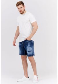 DSQUARED2 Jeansowe szorty męskie. Kolor: niebieski. Materiał: bawełna. Styl: marine