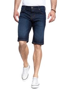 Mustang - SPODENKI MĘSKIE MUSTANG 5 POCKET SHORT SUPER DARK 1007104 5000 942. Materiał: jeans #4