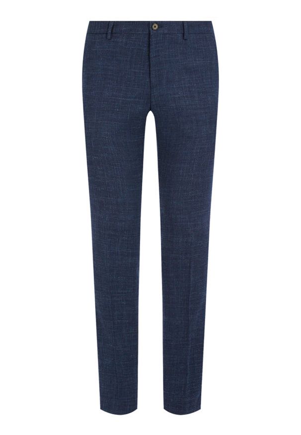 Tommy Hilfiger Tailored - Spodnie materiałowe Tommy Hilfiger. Kolor: niebieski. Materiał: materiał