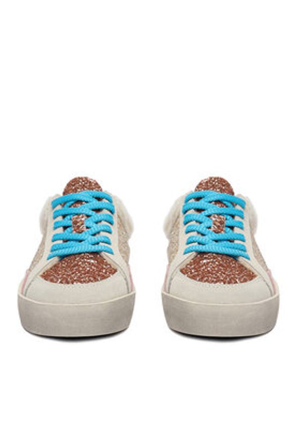 Eva Minge Klapki NARI-25/502 Złoty. Kolor: złoty. Materiał: syntetyk