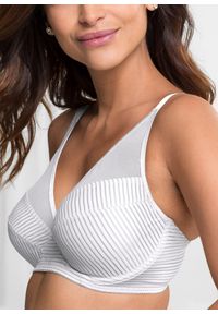 bonprix - Biustonosz minimizer z siateczką. Kolor: biały #3