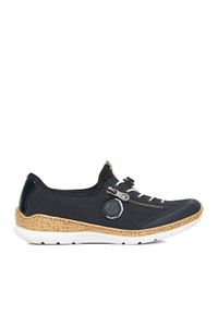 Rieker Sneakersy N4263-14 Czarny. Kolor: czarny. Materiał: syntetyk, materiał