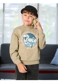 Sinsay - Bluza - ciemny turkus. Długość rękawa: długi rękaw. Długość: długie. Wzór: nadruk