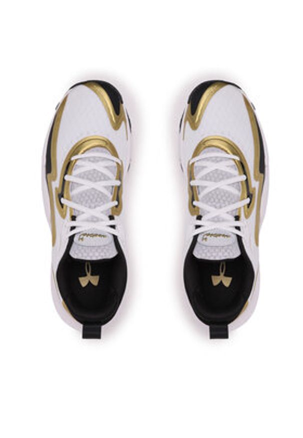 Under Armour Buty do koszykówki Ua Spawn 5 3026285-101 Biały. Kolor: biały. Materiał: materiał. Sport: koszykówka