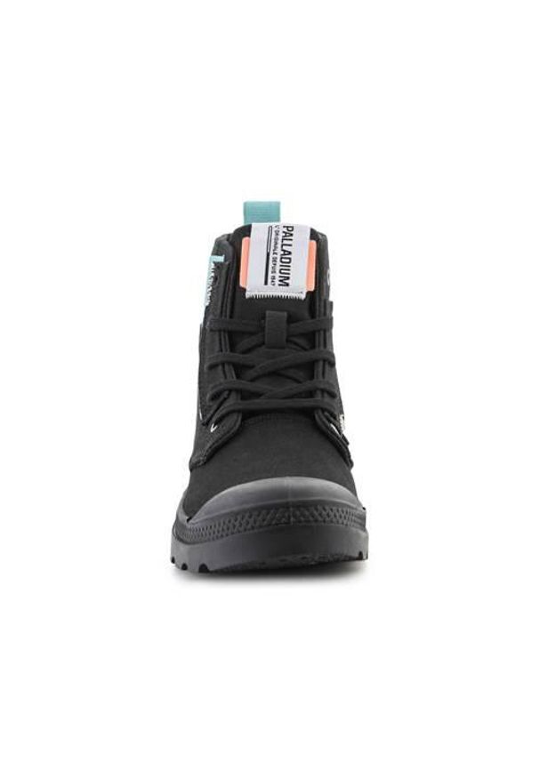 Buty do chodzenia damskie Palladium Pampa Underlayer. Kolor: czarny. Materiał: tkanina. Szerokość cholewki: normalna. Sport: turystyka piesza