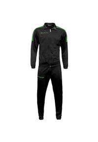 Dres piłkarski dla dorosłych Givova Tuta Revolution. Kolor: wielokolorowy, czarny, zielony. Materiał: dresówka. Sport: piłka nożna #1