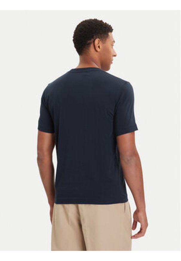 Marc O'Polo T-Shirt 528 2305 51196 Granatowy Regular Fit. Typ kołnierza: polo. Kolor: niebieski. Materiał: bawełna