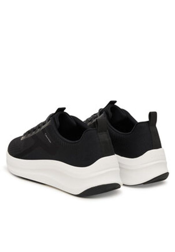 Calvin Klein Sneakersy Andrea - Chunky Ck Stripe Runner Trainers HM0HM02158 Czarny. Kolor: czarny. Materiał: materiał