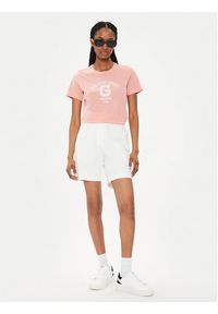 GANT - Gant T-Shirt Logo 4200849 Koralowy Regular Fit. Kolor: pomarańczowy. Materiał: bawełna #3