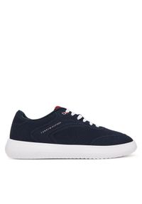 TOMMY HILFIGER - Tommy Hilfiger Sneakersy Th Modern Lightcup Knit FM0FM05886 Granatowy. Kolor: niebieski. Materiał: materiał #1