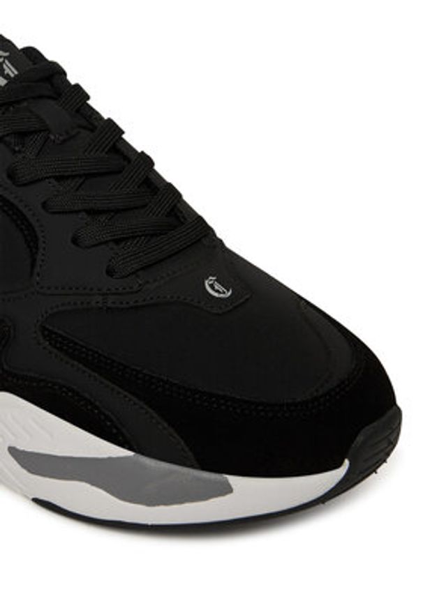 Just Cavalli Sneakersy 79QA3SD2 ZSD38 Czarny. Kolor: czarny. Materiał: materiał