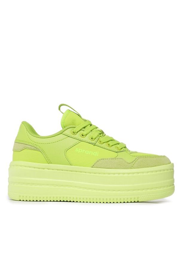 Sprandi Sneakersy WP40-22168Y Zielony. Kolor: zielony. Materiał: skóra