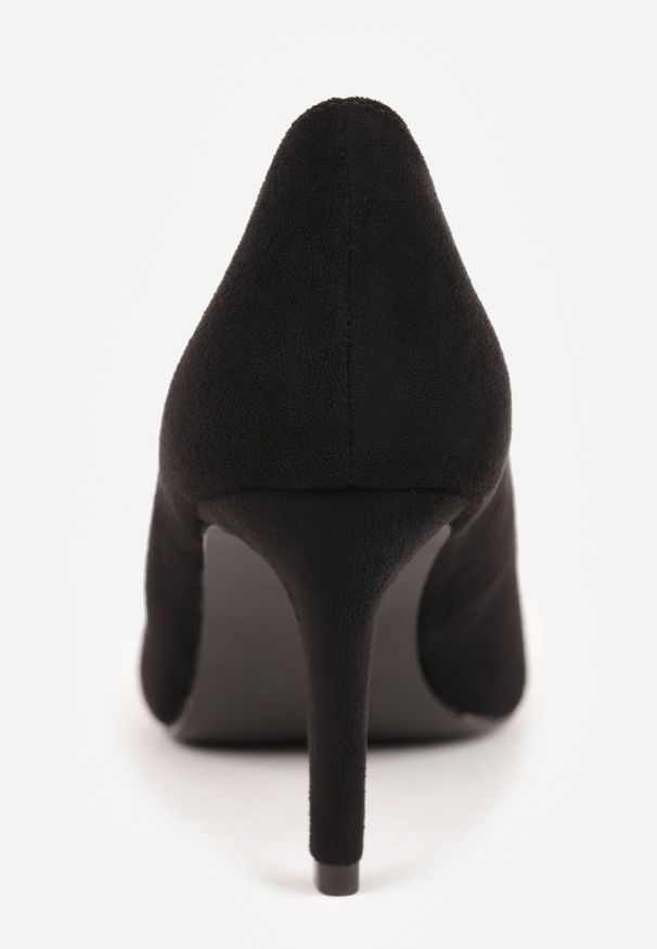 Born2be - Czarne Klasyczne Czółenka na Szpilce ze Skórzaną Wkładką z Noskiem w Szpic Mairina. Okazja: do pracy. Kolor: czarny. Materiał: skóra. Obcas: na szpilce. Styl: klasyczny