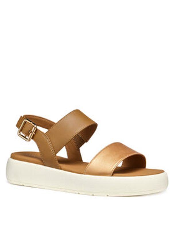 Geox Sandały D Camalei D550NA 0NFBC CB65F Brązowy. Kolor: brązowy. Materiał: skóra