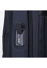 Wittchen - Męski plecak na laptopa 15,6” kostka. Kolor: niebieski, brązowy, wielokolorowy. Materiał: poliester. Styl: elegancki, klasyczny, biznesowy #9
