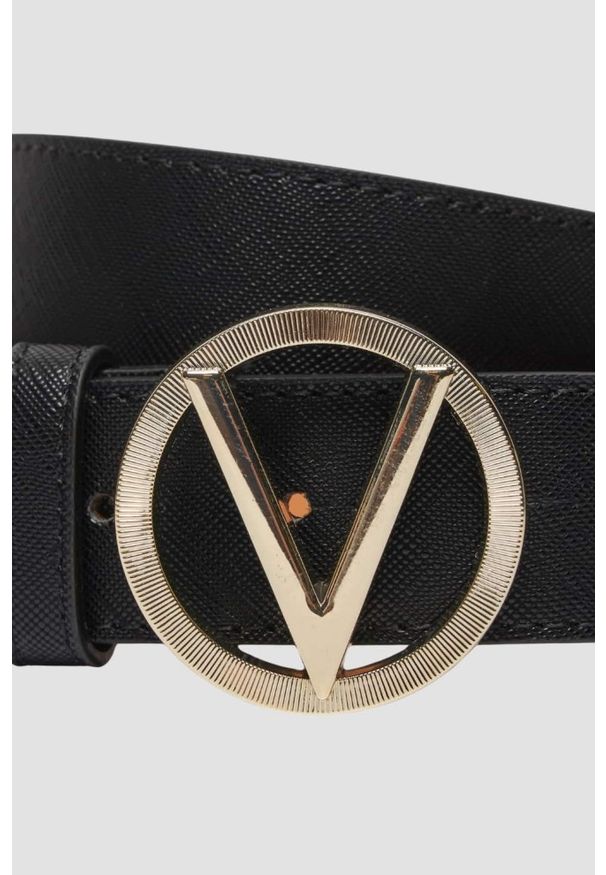 Valentino by Mario Valentino - VALENTINO Czarny damski pasek Hampton, Rozmiar M. Kolor: czarny