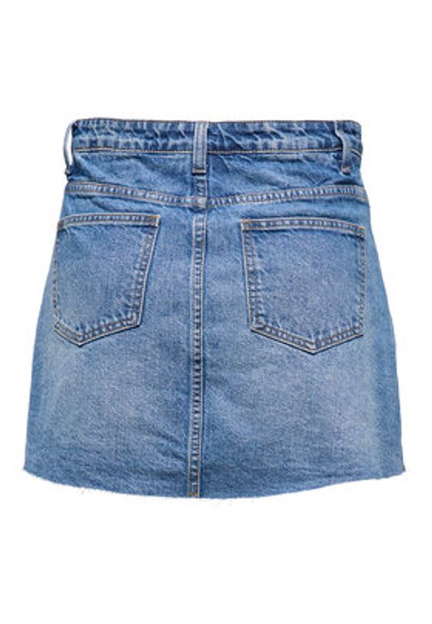 only - ONLY Spódnica jeansowa Kadie 15345569 Niebieski Regular Fit. Kolor: niebieski. Materiał: bawełna