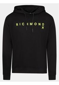 Richmond X Bluza Rotimer UMP24006FE Czarny Regular Fit. Kolor: czarny. Materiał: bawełna