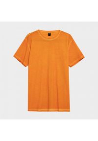 outhorn - T-shirt gładki męski. Materiał: jersey, materiał, bawełna. Wzór: gładki. Styl: sportowy #5