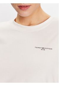 TOMMY HILFIGER - Tommy Hilfiger T-Shirt 1985 WW0WW37877 Écru Regular Fit. Materiał: bawełna