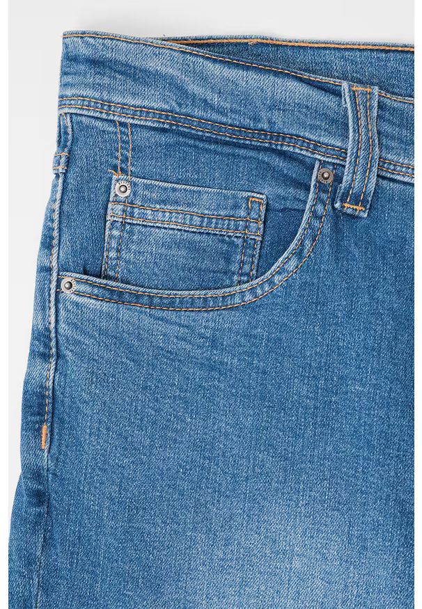 Męskie Spodnie Jeansowe Mustang Style Washington Straight Denim Blue 1016814 5000 582