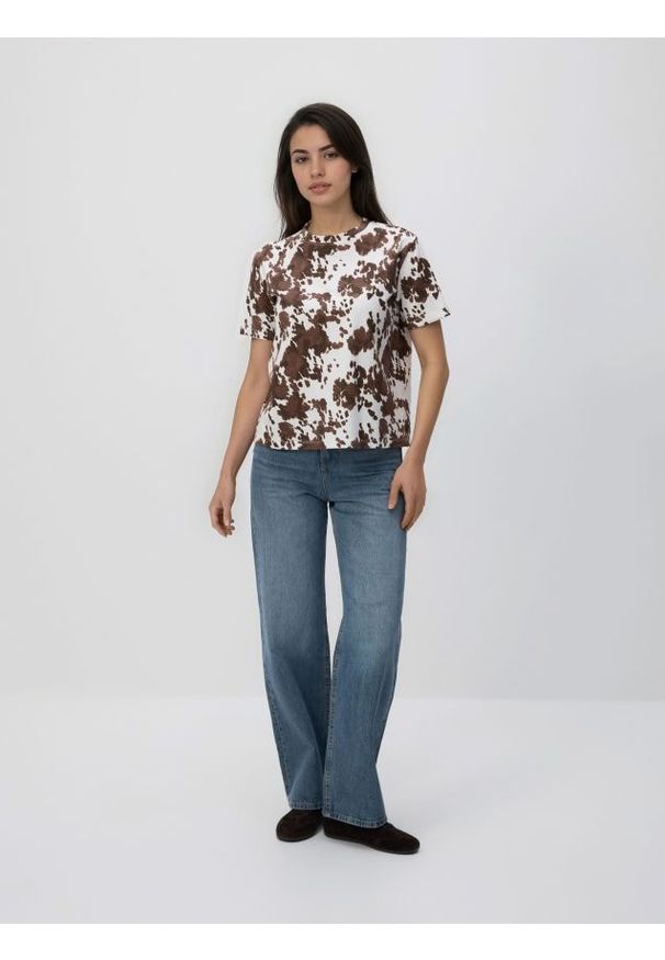 Reserved - T-shirt ze zwierzęcym motywem - inny. Materiał: bawełna. Wzór: motyw zwierzęcy