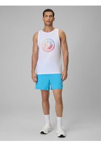 4f - 4F Spodenki plażowe boardshorty męskie - niebieskie M. Kolor: niebieski. Materiał: materiał #1