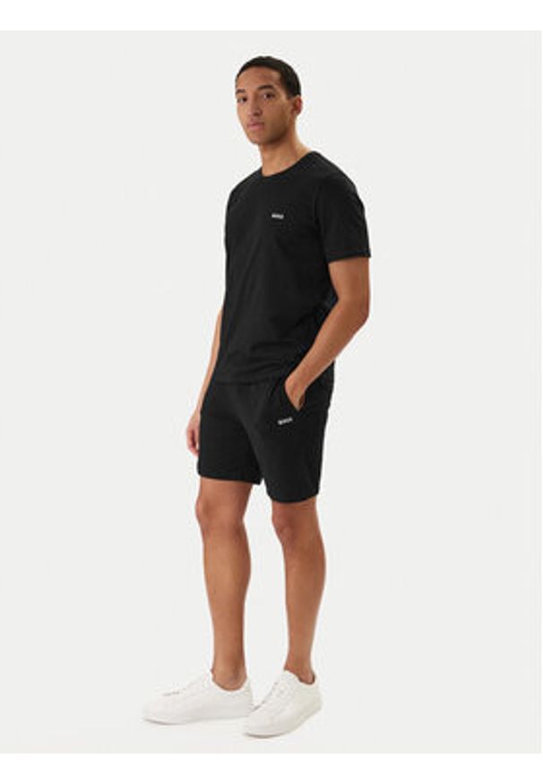 BOSS T-Shirt Mix&Match 50515312 Czarny Regular Fit. Kolor: czarny. Materiał: bawełna