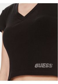 Guess T-Shirt Edie V4RP10 K8RT2 Czarny Regular Fit. Kolor: czarny. Materiał: wiskoza #5