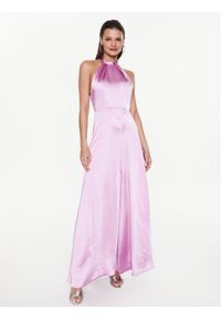 Pinko Sukienka wieczorowa La Rioja 100102 Z345 Różowy Regular Fit. Kolor: różowy. Materiał: syntetyk. Styl: wizytowy #1