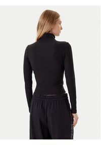 Adidas - adidas Bluza Essentials Ribbed JD5905 Czarny Slim Fit. Kolor: czarny. Materiał: bawełna, wiskoza #4