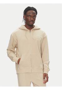 Guess Bluza U5RQ02 KCO31 Beżowy Regular Fit. Kolor: beżowy. Materiał: bawełna #1