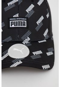 Puma Czapka kolor czarny wzorzysta. Kolor: czarny #2