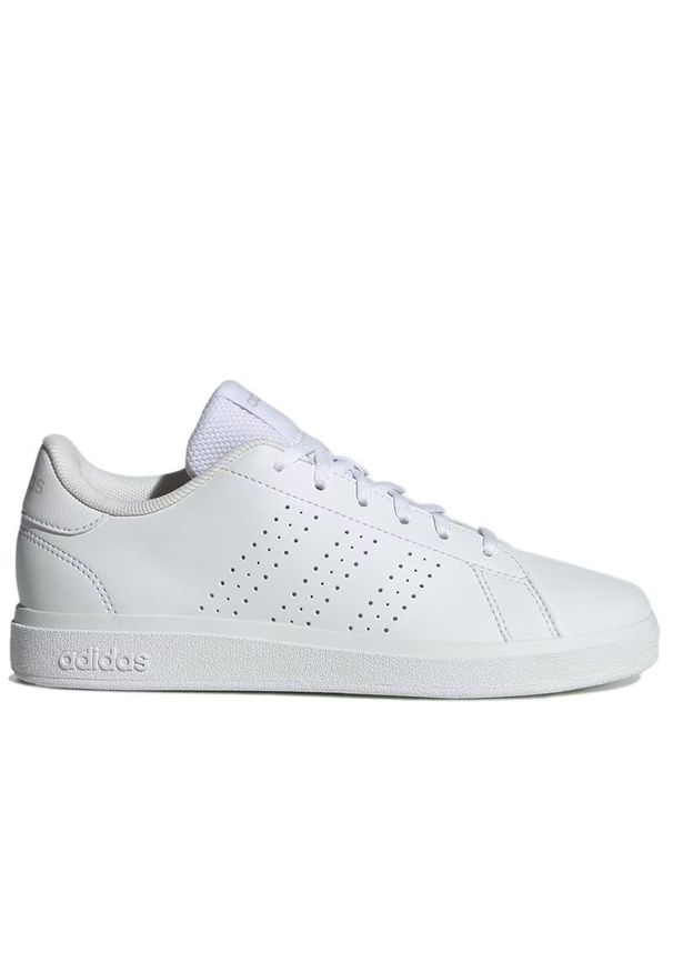 Adidas - Buty młodzieżowe adidas Advantage Base 2.0 IE8688 - białe. Zapięcie: rzepy. Kolor: biały. Materiał: materiał, skóra, syntetyk. Szerokość cholewki: normalna. Wzór: paski. Model: Adidas Advantage