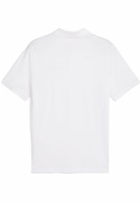 Koszulka Puma Ess No. 1 Logo Pique Polo, Mężczyźni. Typ kołnierza: polo. Kolor: biały. Materiał: bawełna, materiał