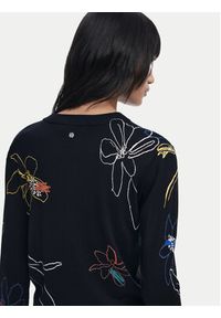 Desigual Sweter Arty 25WWJF33 Czarny Regular Fit. Kolor: czarny. Materiał: wiskoza #3