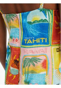 Roxy Sukienka letnia Atlas Playa Blanca ERJWD03860 Kolorowy Regular Fit. Materiał: bawełna. Wzór: kolorowy. Sezon: lato #5