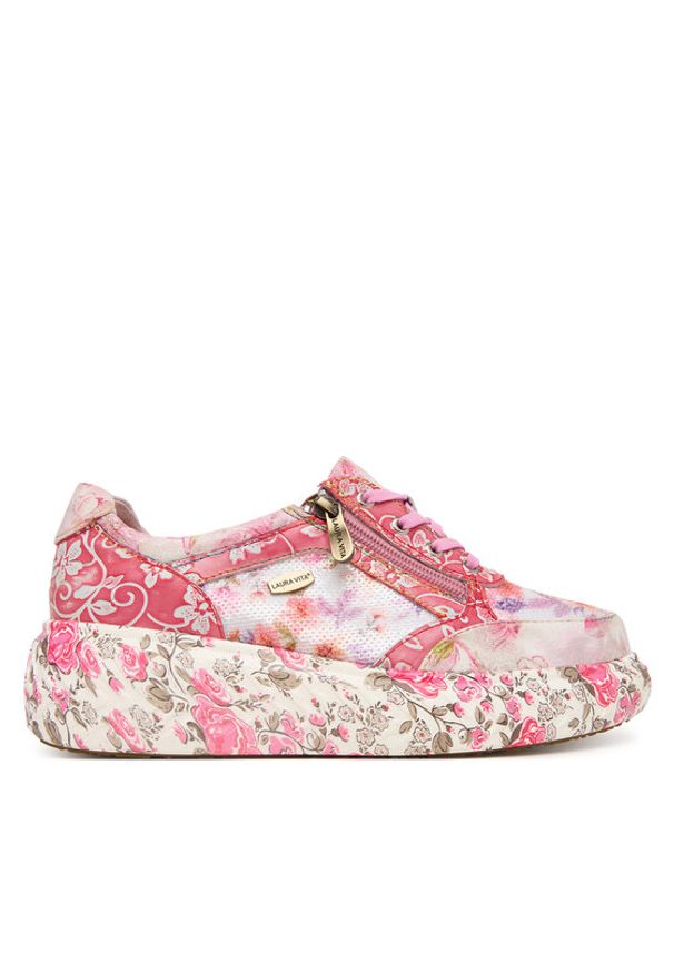 Laura Vita Sneakersy Sodao 51 Różowy. Kolor: różowy. Materiał: skóra
