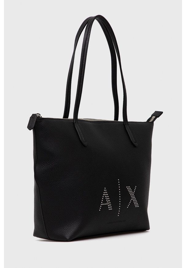 Armani Exchange Torebka kolor czarny. Kolor: czarny. Rodzaj torebki: na ramię