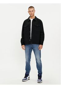 Hugo Kurtka jeansowa Enalu 50500622 Czarny Oversize. Kolor: czarny. Materiał: bawełna #4