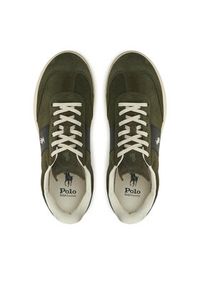 Polo Ralph Lauren Sneakersy Hrt Aera PP 809956120001 Zielony. Kolor: zielony. Materiał: skóra, zamsz