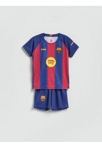 Reserved - Komplet FC Barcelona Y - granatowy. Kolor: niebieski. Materiał: dzianina. Wzór: gładki #1