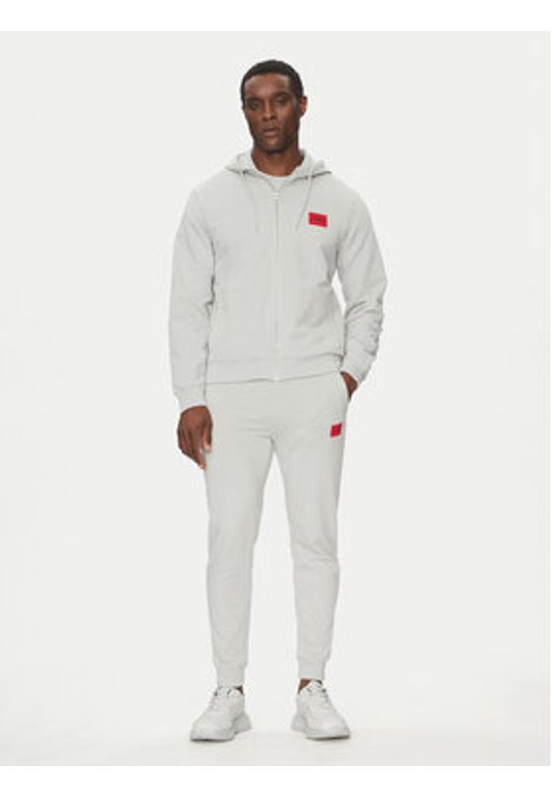 Hugo - HUGO Bluza Daple212 50447972 Szary Regular Fit. Kolor: szary. Materiał: bawełna
