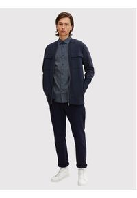 Tom Tailor Koszula 1031041 Granatowy Slim Fit. Kolor: niebieski. Materiał: bawełna #3