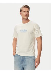 Jack & Jones T-Shirt Cassis 12295049 Kremowy Regular Fit. Kolor: kremowy. Materiał: bawełna #1