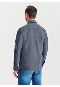 Pako Lorente - PAKO LORENTE - Granatowa koszula overshirt. Okazja: na co dzień. Kolor: niebieski. Materiał: bawełna. Długość rękawa: długi rękaw. Długość: długie. Styl: casual #4